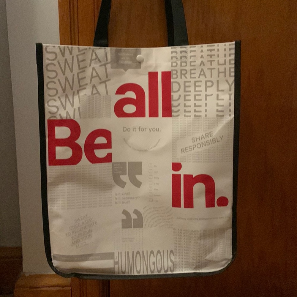 Large be all in tote. New